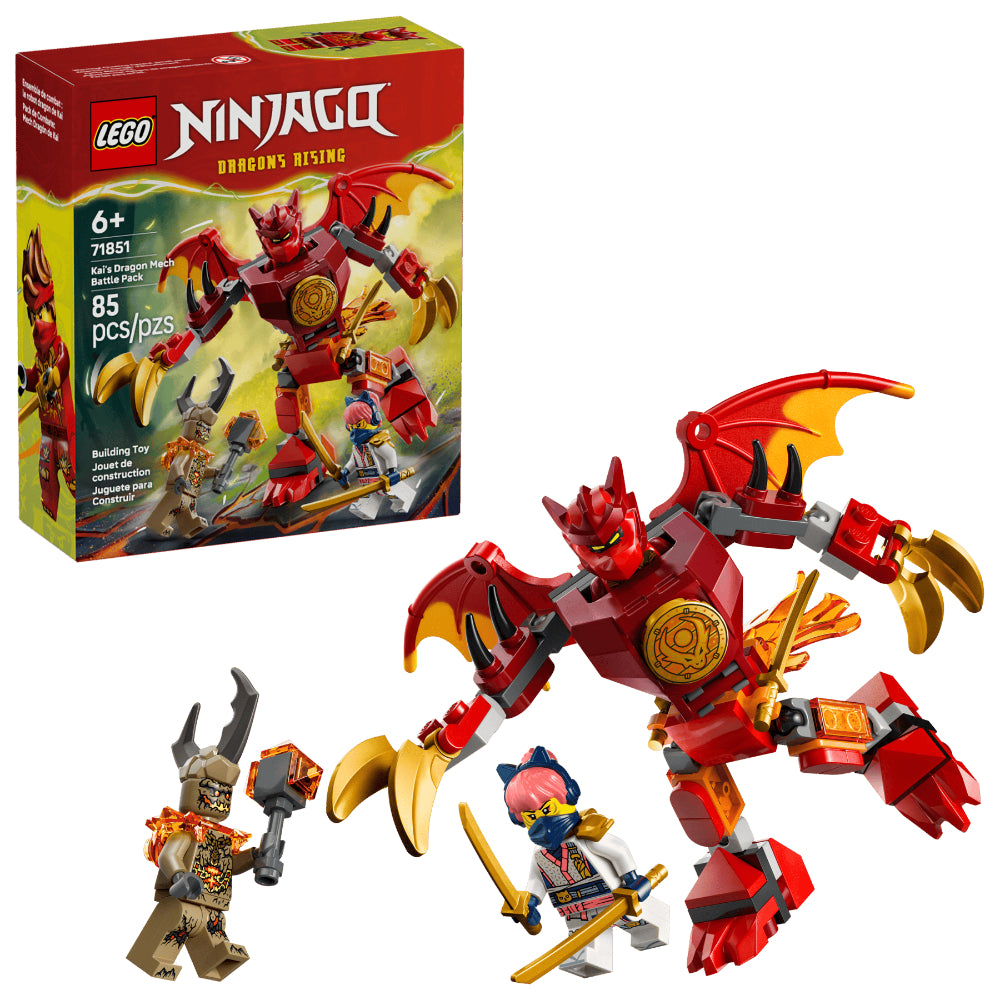 Ninjago Kai's Dragon Mech Battle Pack Set – 85 Pcs