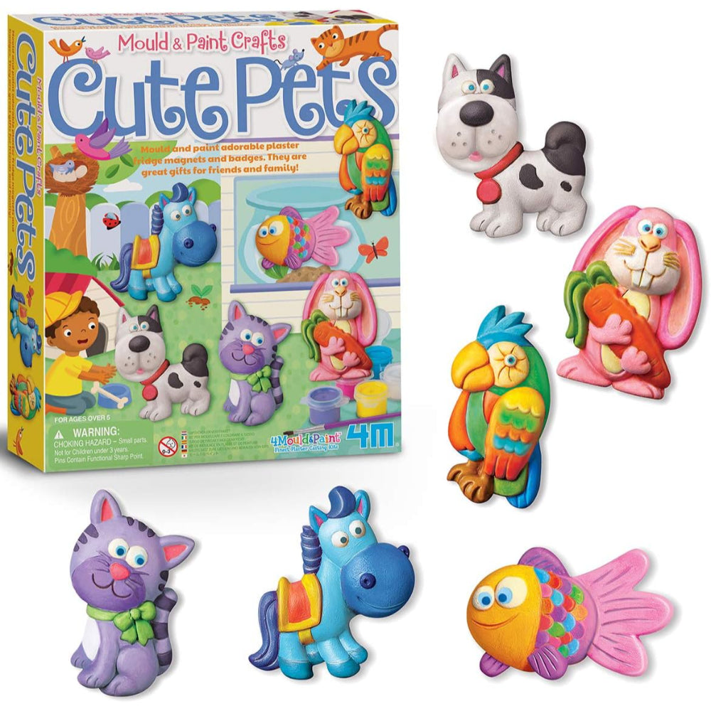 4M Mould & Paint Cute Pets Kit - Toys