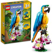 Lego Creator 3in1 Exotic Parrot Building Blocks Set