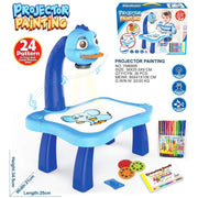 Erasable Projector Painting – Blue  with 12 Water Pens