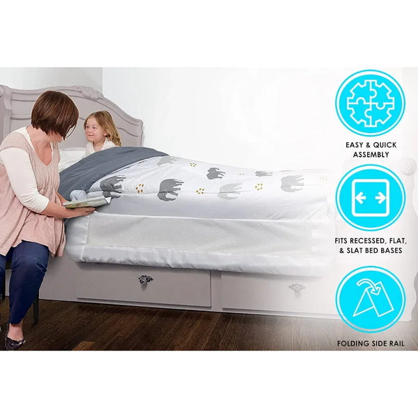 Dreambaby Prague Bed Rail – Extra Wide & Extra Tall for Safe Transitions (110*45.5cm)