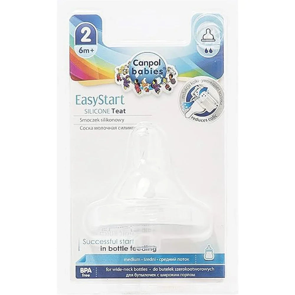 Canpol Babies Silicone Standard Teat (6m+) – Medium Flow - Baby Essentials