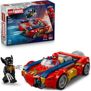 Lego Marvel Spider-Man Car vs. Venomized Wolverine Building Blocks Set – 134 Pcs