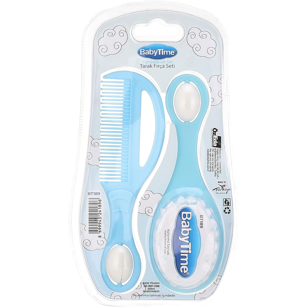 Baby Time Brush and Comb Set – Light Blue