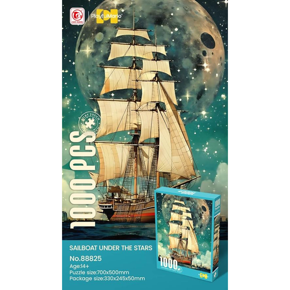 Sailboat Under the Starry Sky Puzzle - 1000 Piece