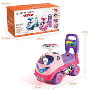 Starry Sky Ride On Car – Pink