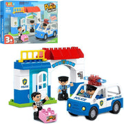 Police Station Building Set – 35 Pcs