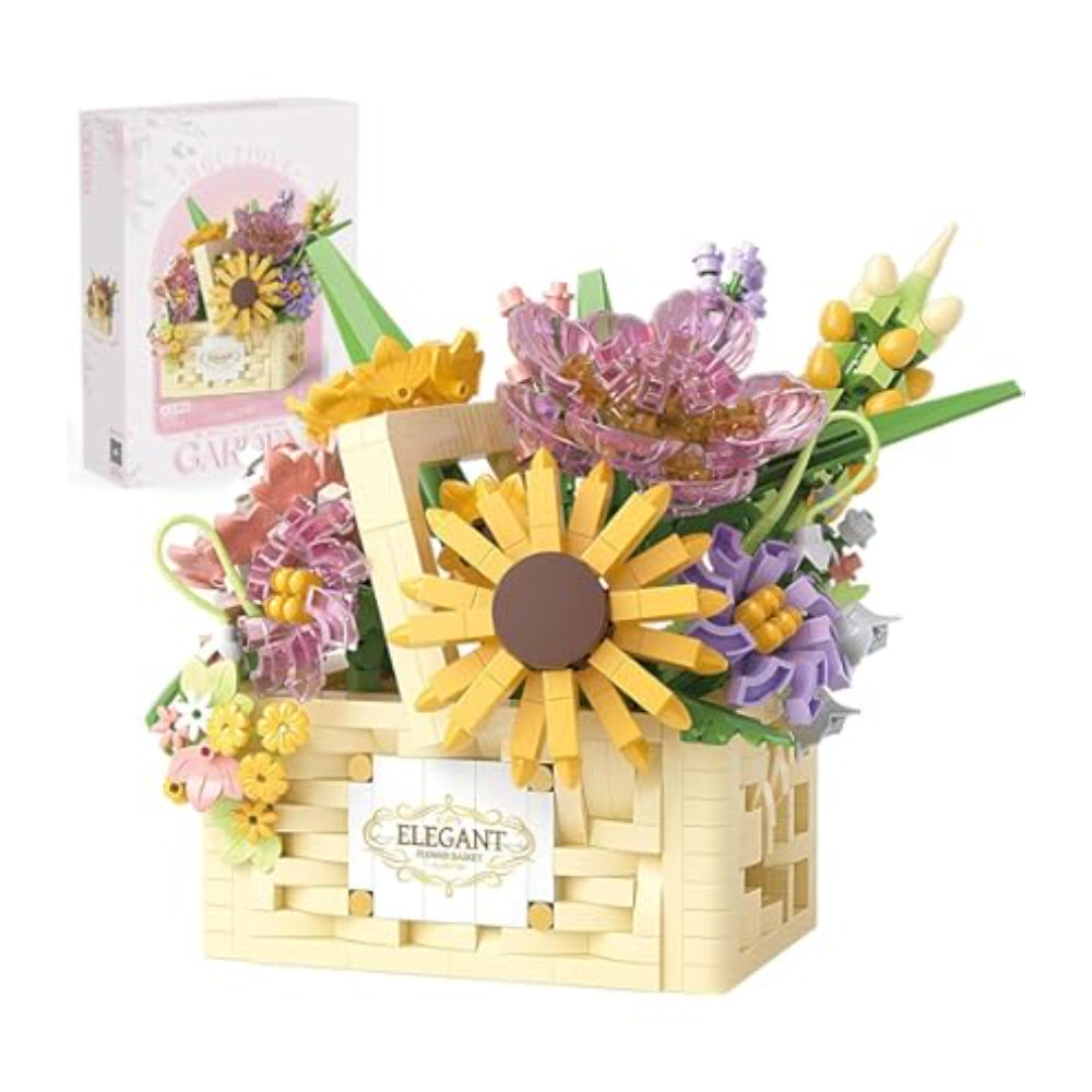 Flower Basket Building Blocks Set – 1263 Pieces - Toys - OKO