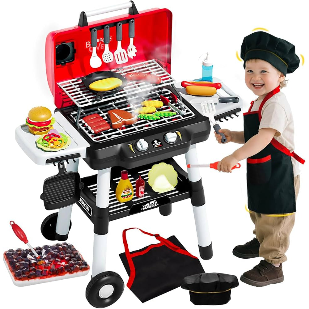 Home Barbecue Little Chef Play Series Toy Grill Set