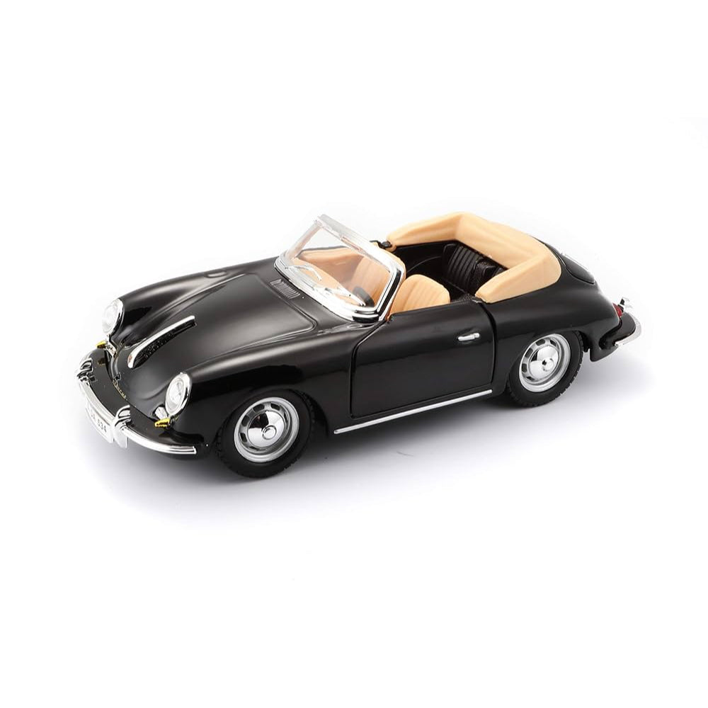 Bburago 1961 Porsche 356B Cabriolet Die-Cast Model Car – 1:24 Scale