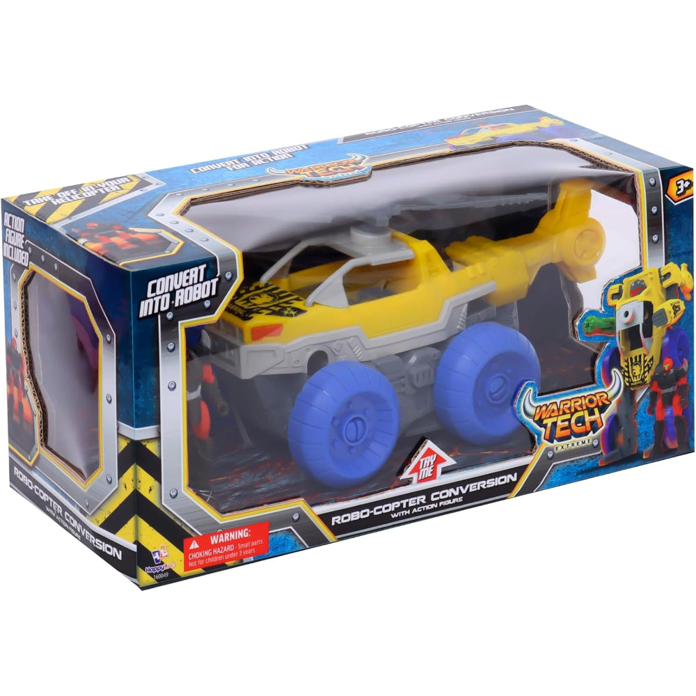 Happy Line Warrior Tech Robocopter Conversion Transformer Vehicle with Model Figure