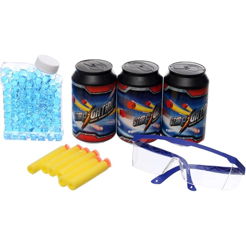 Foam & Gel Bullet Gun with Accessories - White And Red