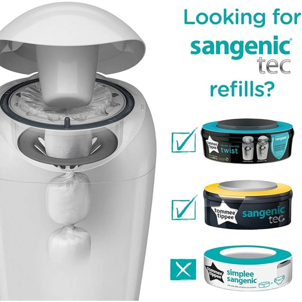 Tommee Tippee Sangenic Refill Cassette 'Twist & Click' Value Pack - 6 Pcs