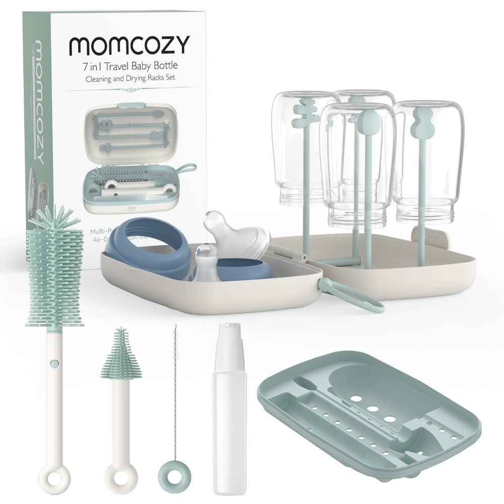 Momcozy 7-in-1 Baby Bottle Brush Set