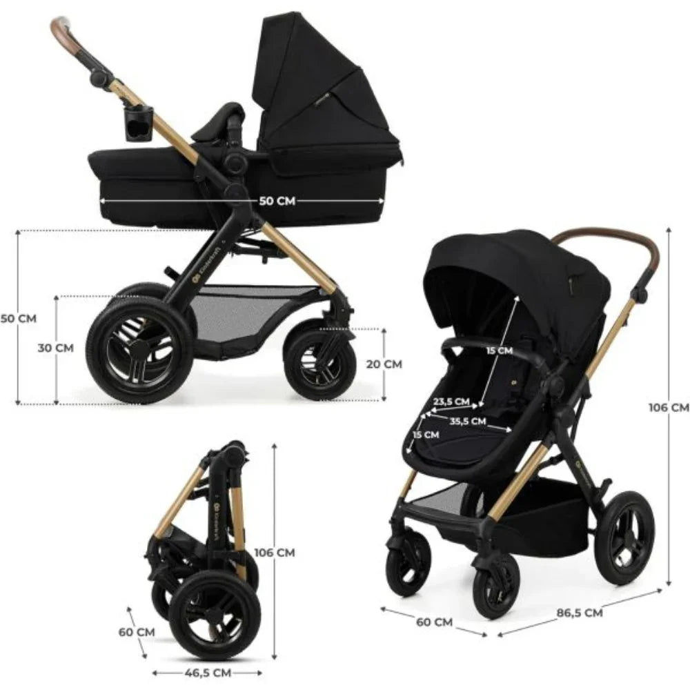 Kinderkraft Travel System Stroller With Flip Arm Moov2 Air - (3in1)