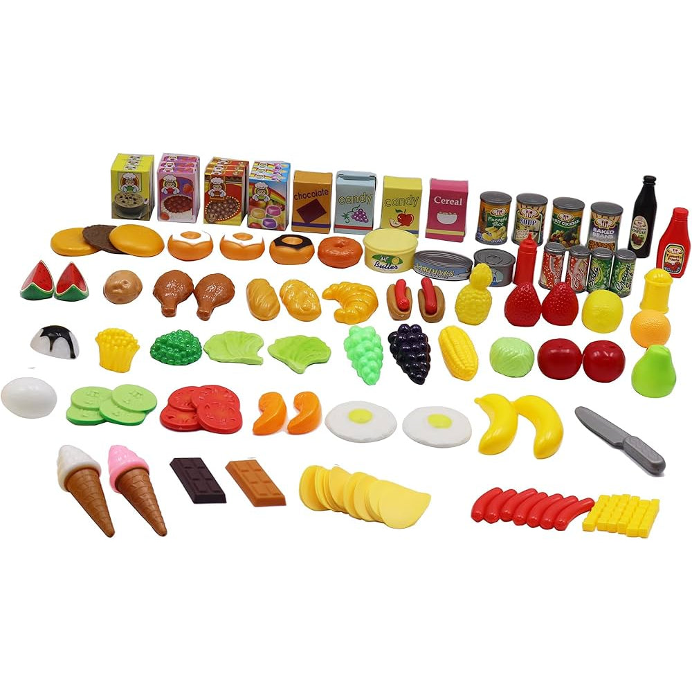 Delicious Food Play Set – 100 Pcs - Toys - For Baby