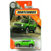 Matchbox Die-Cast Metal Jeep Renegade - 1:100 Scale (Green)