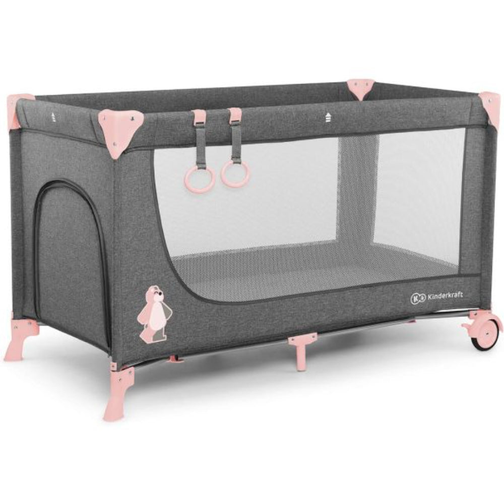 Kinderkraft Joy Folding Bed - Pink
