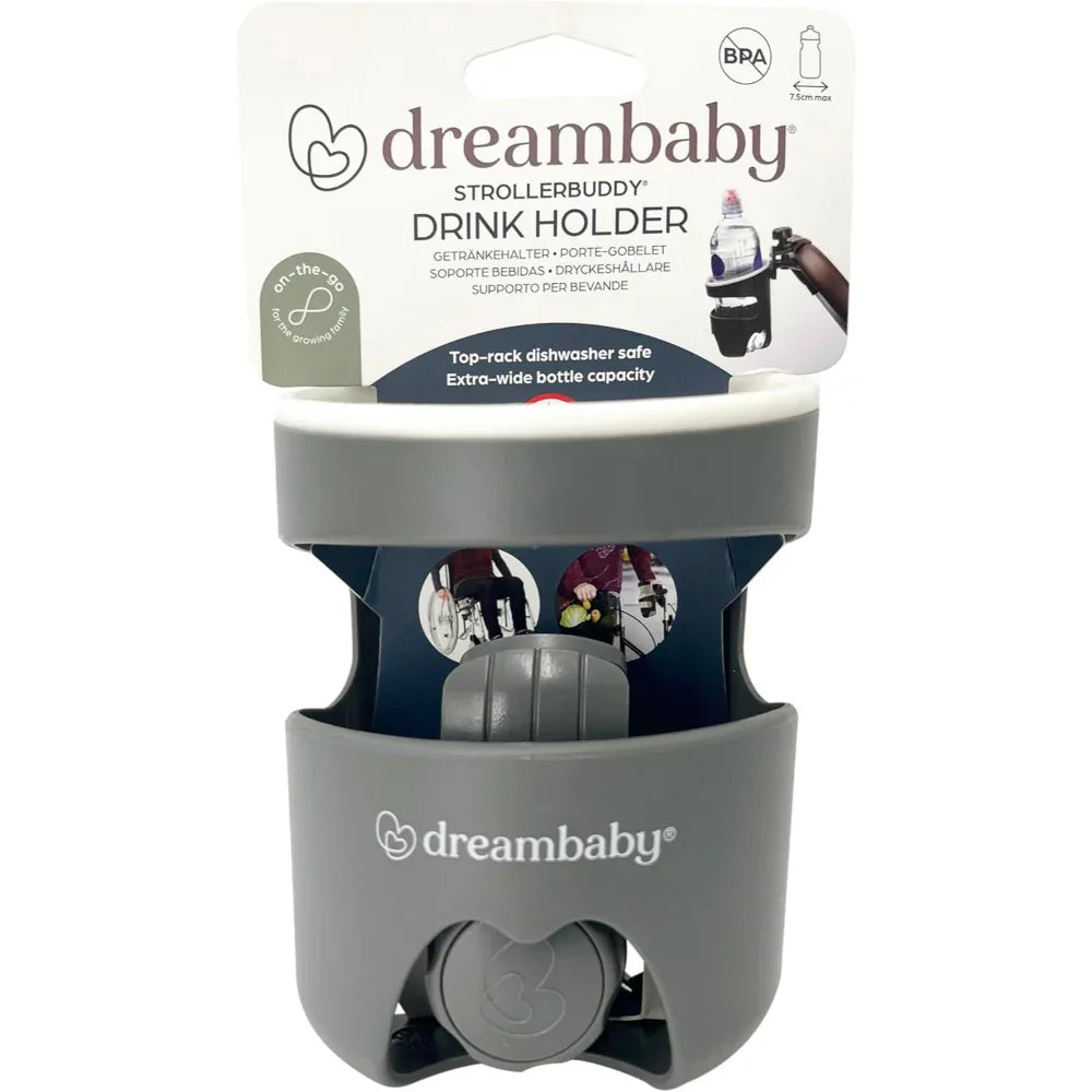 Dreambaby Stroller Drink Holder - Grey