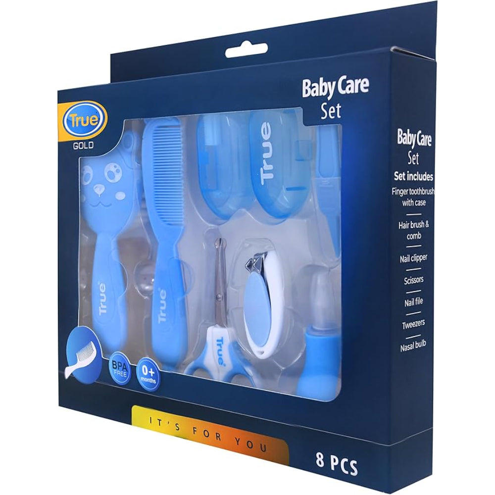 True Gold Baby Care Set 8Pcs – Blue