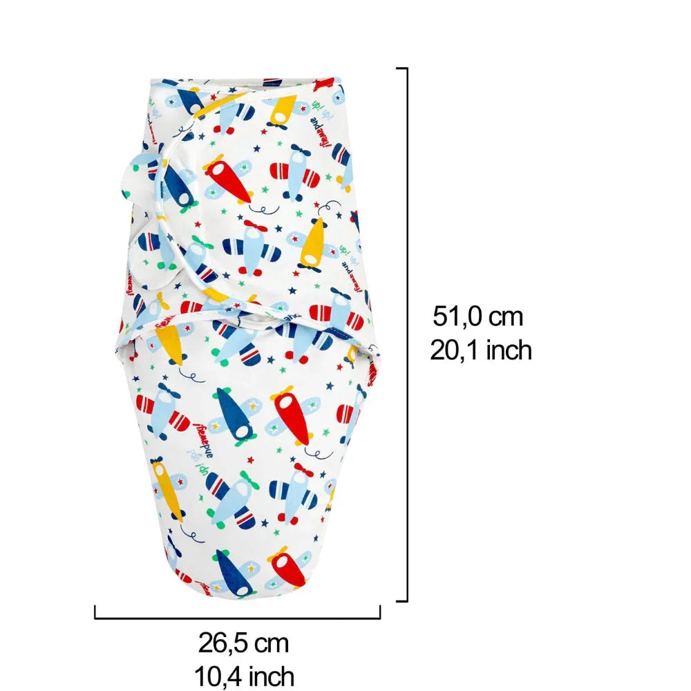 Unisex Kolaco Cotton Baby Swaddle Me (Airplanes)
