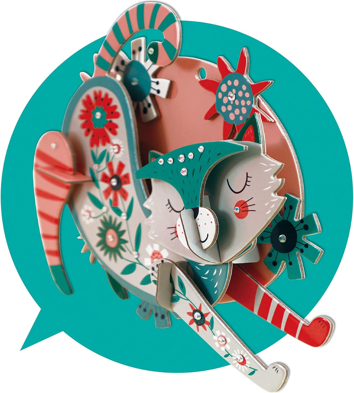 Avenir 3D Decoration Cat - 23 Pcs