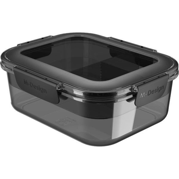 M-Design Fresco lunch شفاف بالكامل 2.1 لتر - أسود