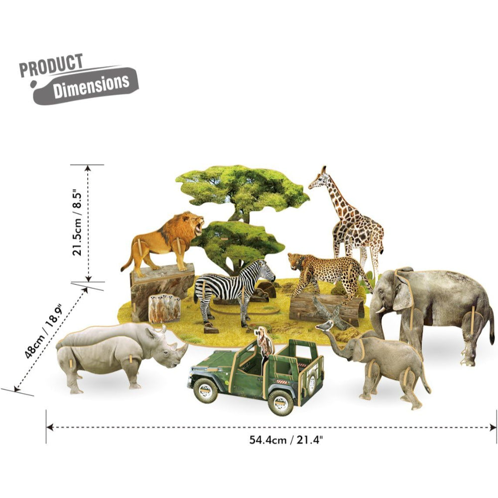 CubicFun African Wildlife 3D Puzzle