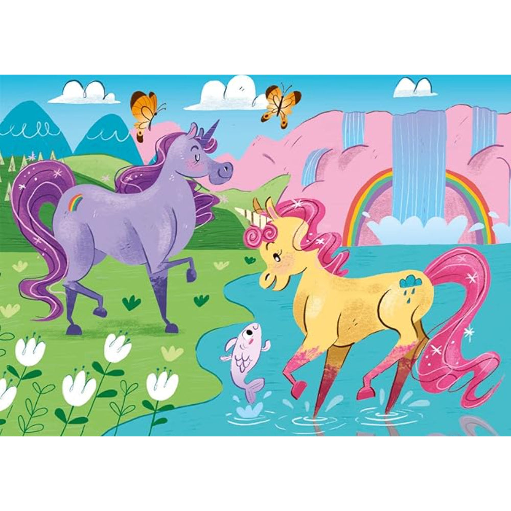 Clementoni I Believe in Unicorns Super Color 2-in-1 Puzzle – 2X20 Pcs