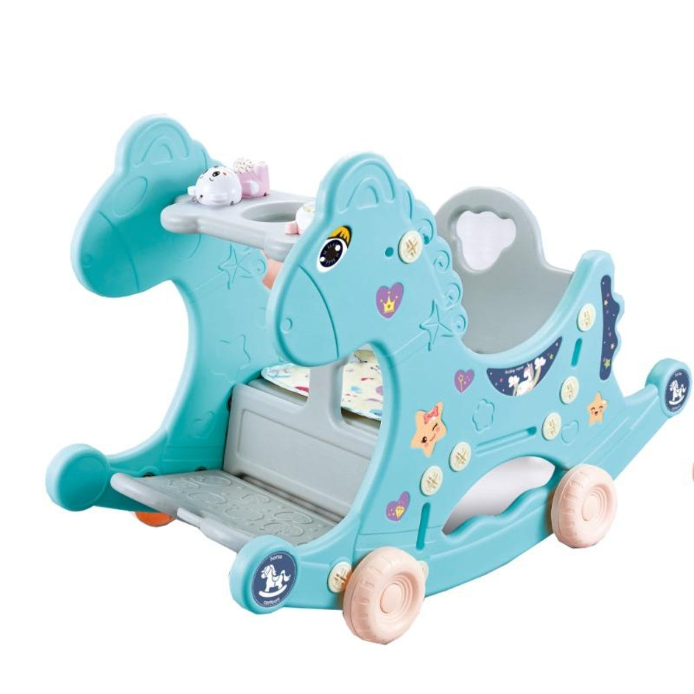 3-in-1 Baby Rocking Horse – Blue