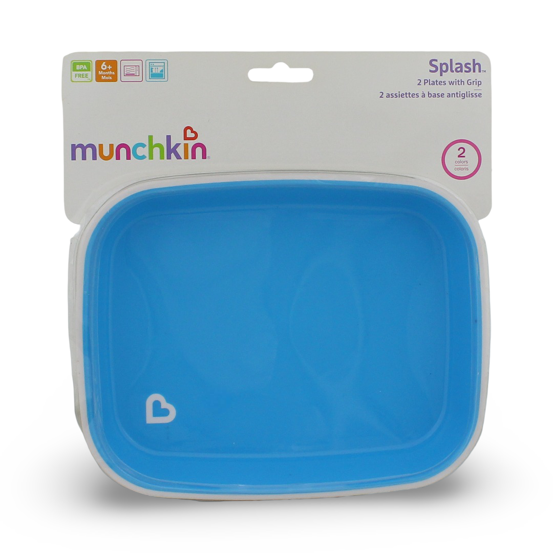 Munchkin Splash 2-Piece Toddler Plate Set +6m - Baby Essentials