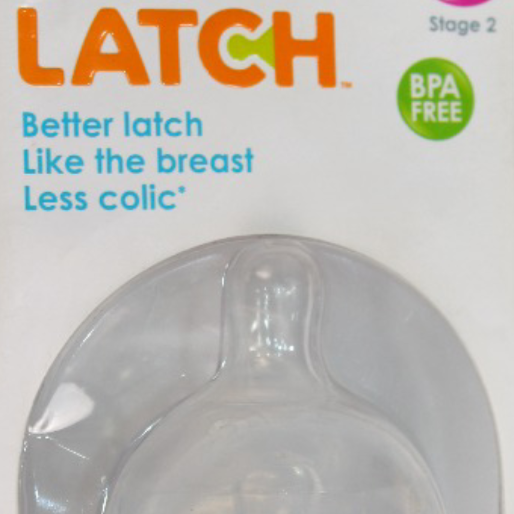 Munchkin Latch Stage 2 Nipples 3m+ - Pack Of 2
