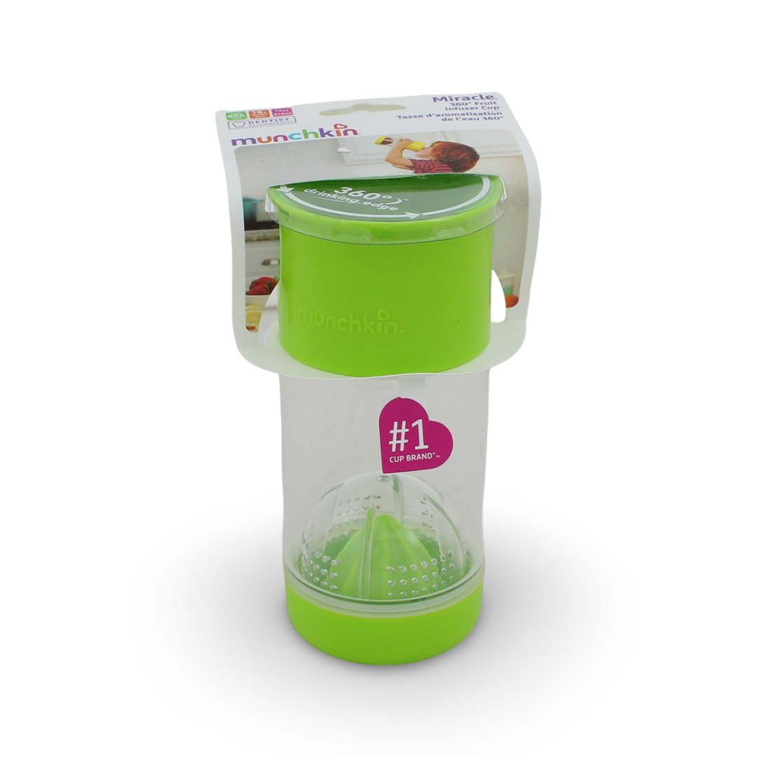 Munchkin Miracle 360° Fruit Infuser Cup – Green - Baby Essentials