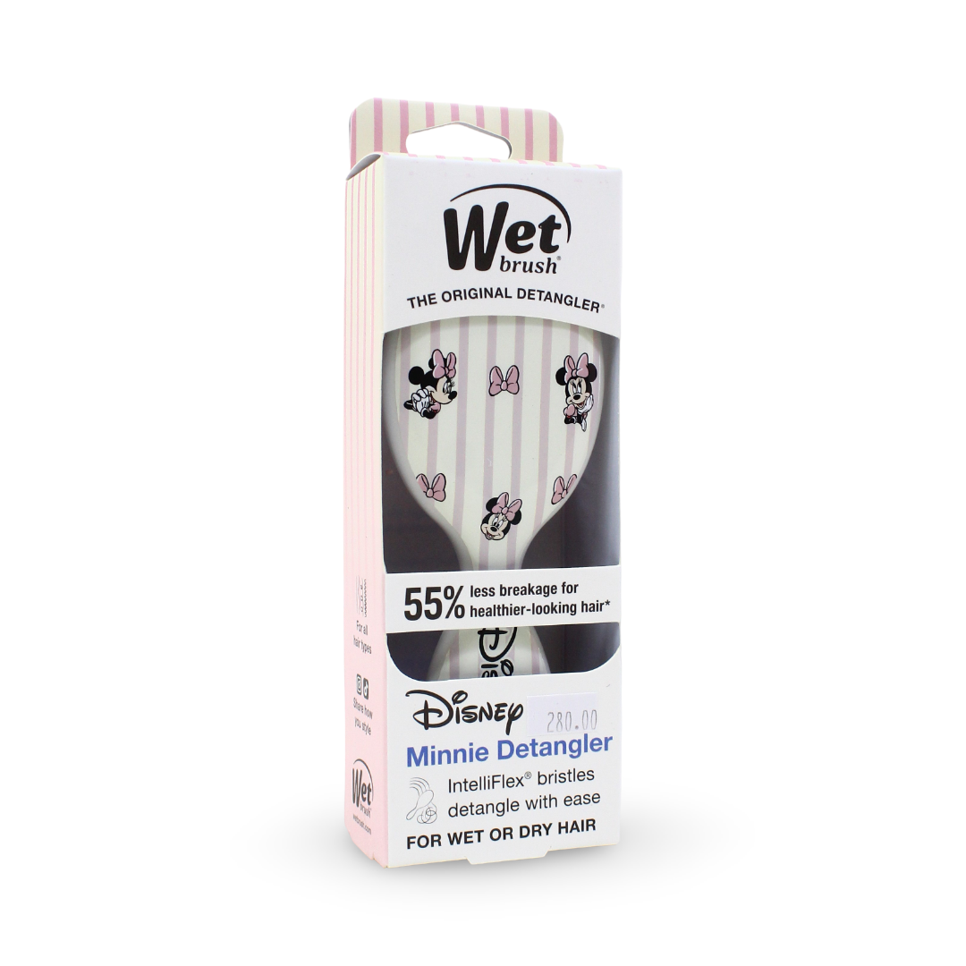 Wet Brush Mini Detangler Disney Minnie Mouse Hair Brush – Pink & White