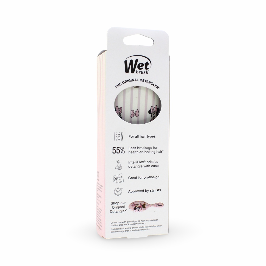 Wet Brush Mini Detangler Disney Minnie Mouse Hair Brush – Pink & White