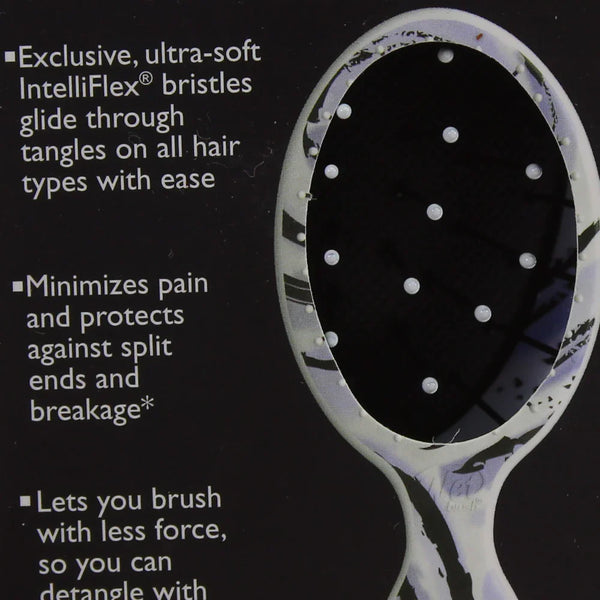 Wet Brush Detangling Squirt Hair Brush - Purple Lines Watercolor Motif