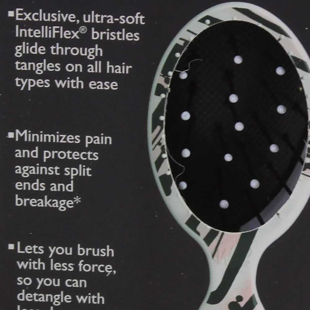 Wet Brush Detangling Squirt Hair Brush - Pink Lines Watercolor Motif