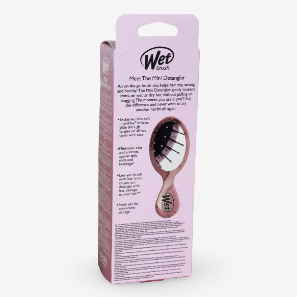 Wet Brush Mini Detangler - Terrain Textures - Dusty Rose