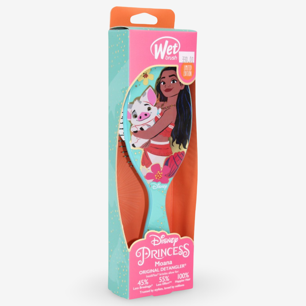 Wet Brush Original Green Detangler Ultimate Princess Edition - Moana & Pua