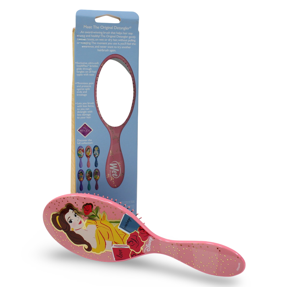 Wet Brush Original Detangler Princess Hairbrush – Belle Children’s Round Hairbrush