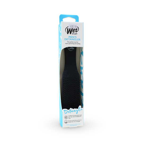 Wet Brush Men’s Paddle Hair Brush – Black Leather