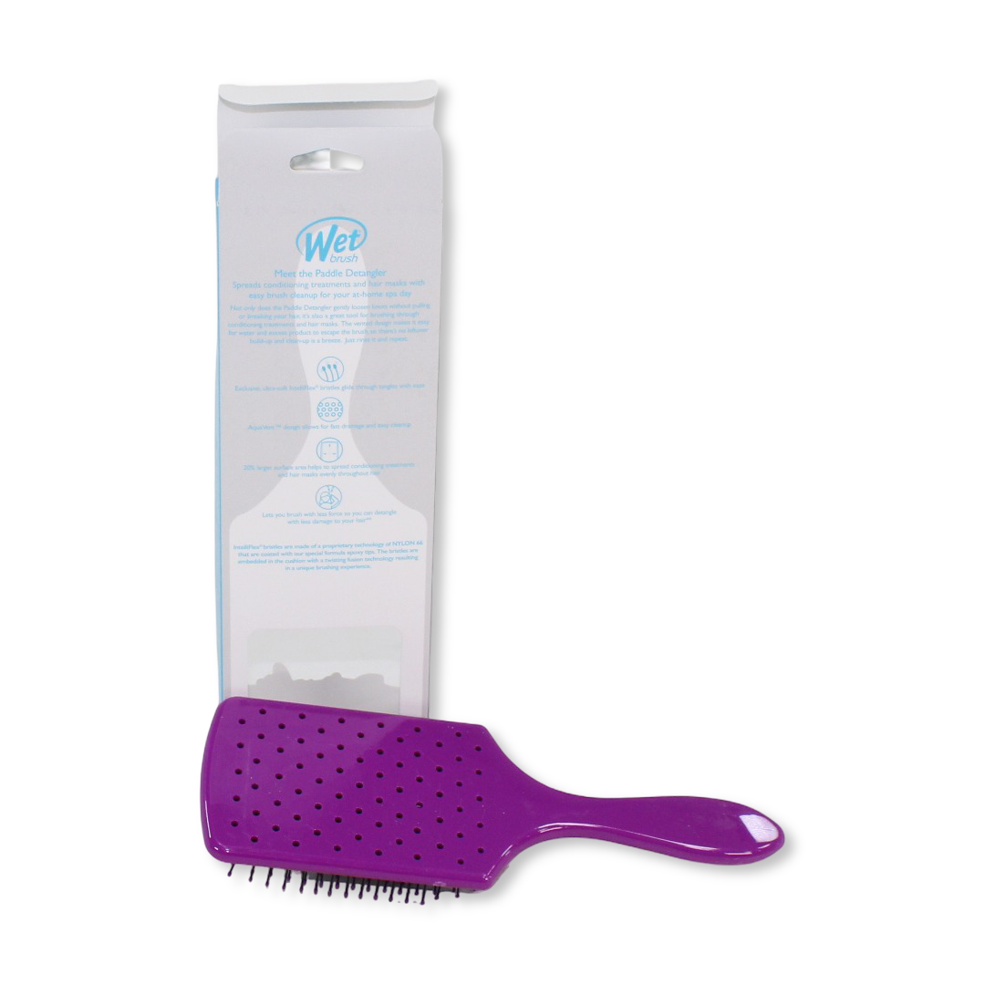 Wet Brush Paddle Detangler - Purple