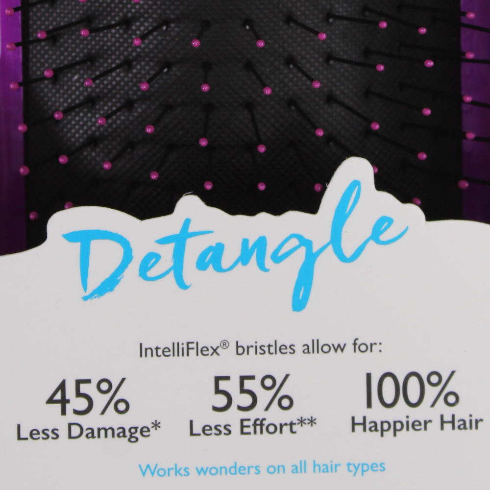Wet Brush Paddle Detangler - Purple