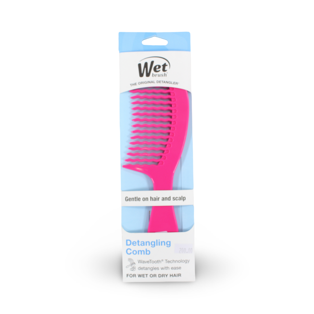 Wet Brush Detangling Comb – Pink