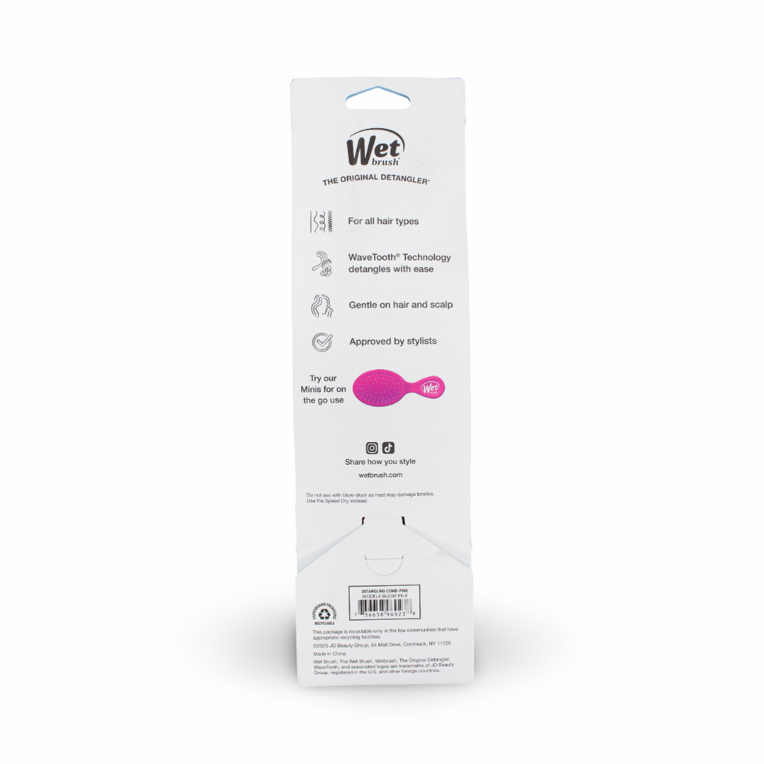Wet Brush Detangling Comb – Pink