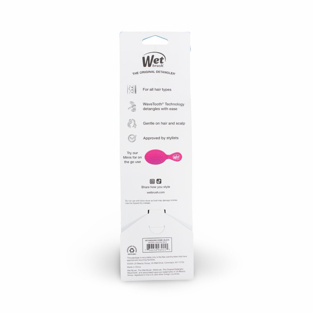 Wet Brush Detangling Comb – Black