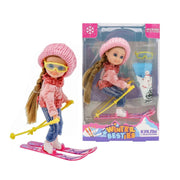 Nini Love doll in Winter Sports Attire with Accessories