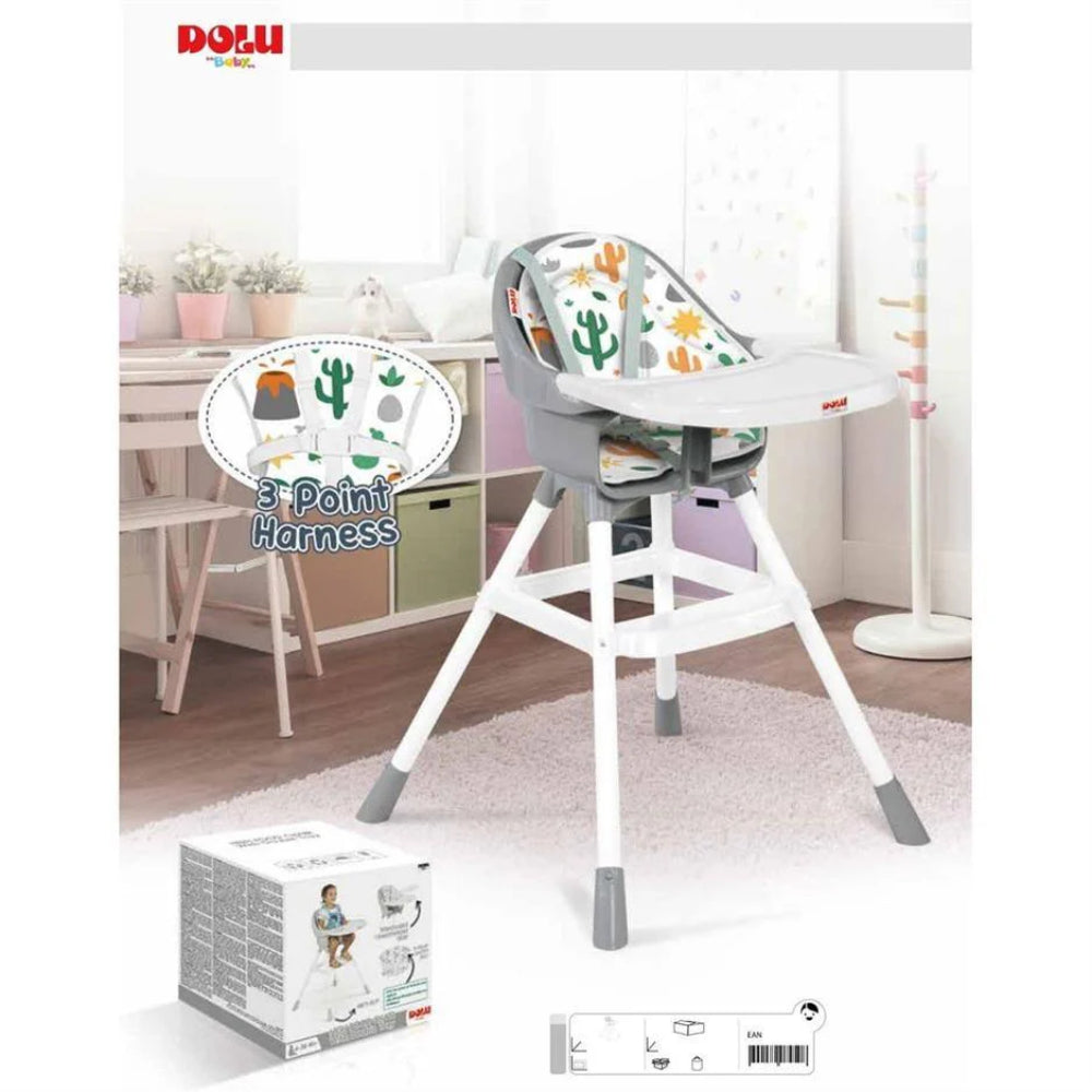 Dolu Full Highchair For Babies - Grey