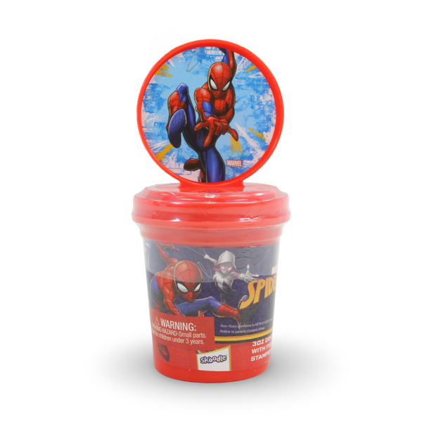Skoodle Marvel Spider-Man 3 oz Dough with Figure Stamper