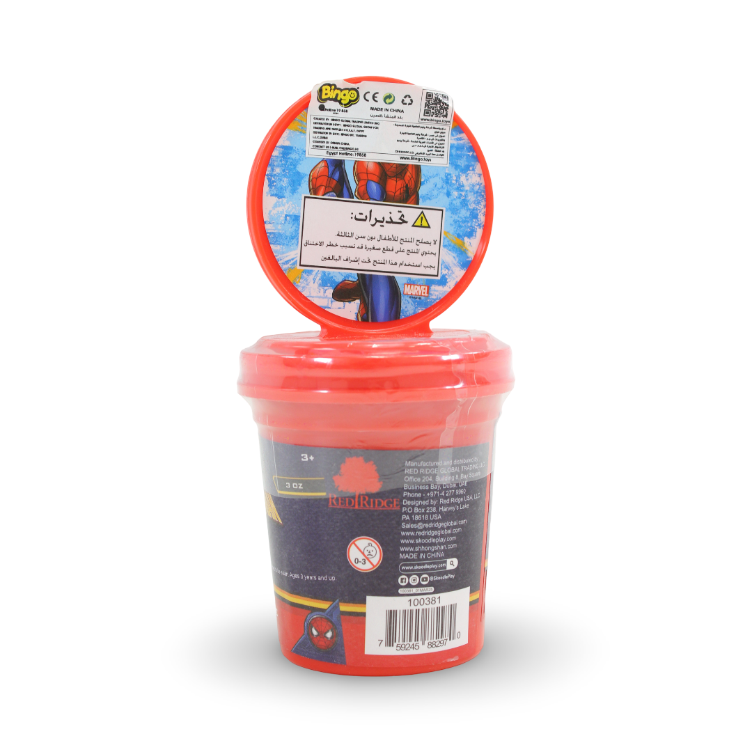 Skoodle Marvel Spider-Man 3 oz Dough with Figure Stamper
